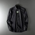 Lioren — Breathable Bamboo Silk Shirt with Lightweight Comfort (Black S) - | Zavonix