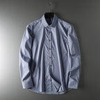 Lioren — Breathable Bamboo Silk Shirt with Lightweight Comfort (Gray S) - | Zavonix