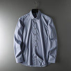 Lioren — Breathable Bamboo Silk Shirt with Lightweight Comfort (Gray S) - | Zavonix
