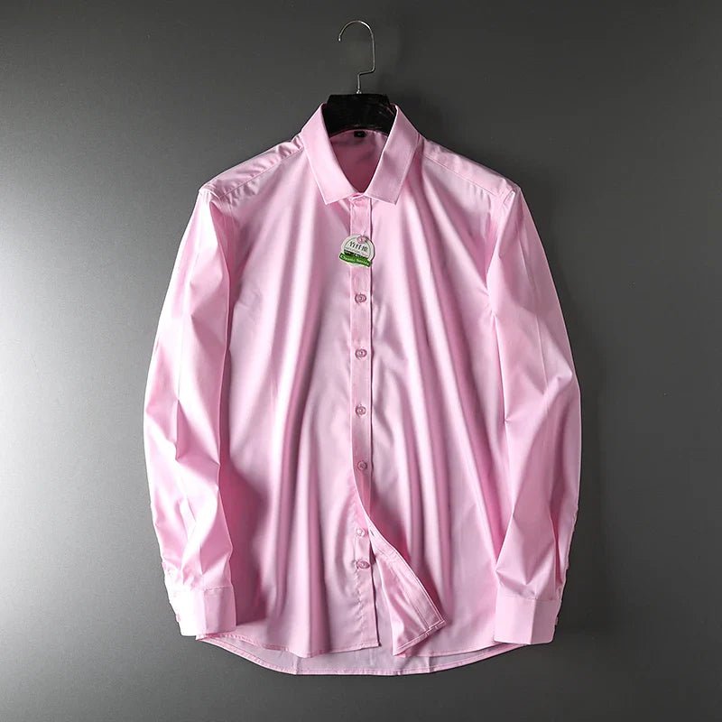 Lioren — Breathable Bamboo Silk Shirt with Lightweight Comfort (Gray S) - | Zavonix