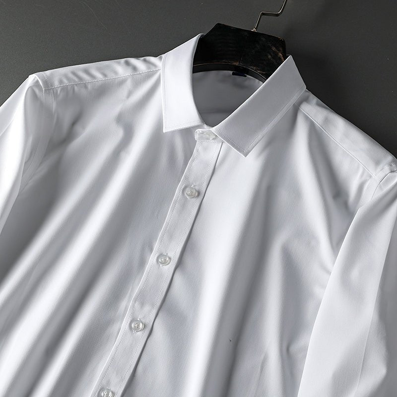 Lioren — Breathable Bamboo Silk Shirt with Lightweight Comfort (Gray S) - | Zavonix