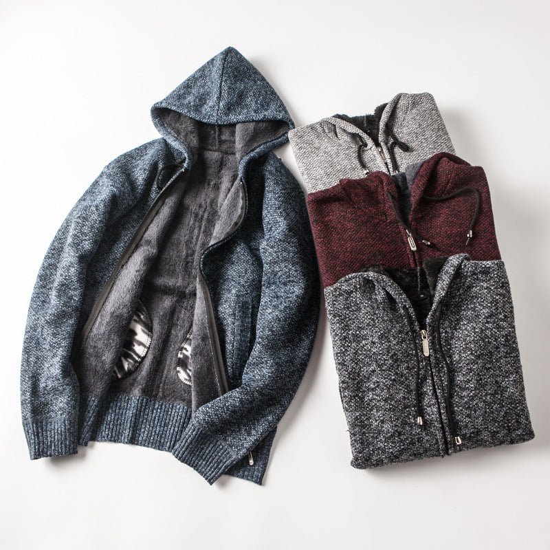 Lioren — Heavyweight Cotton Hoodie with Fleece Lining and Adjustable Hood (Gray S) - | Zavonix