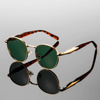 Lioren — Metallic Sunglasses with UV400 Protection and Adjustable Fit (Orange ) - | Zavonix