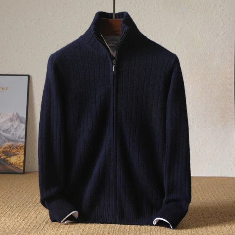 Lioren Sweater — Soft Cashmere Merino Wool Knit with Lightweight Warmth (Blue XS) - | Zavonix