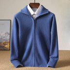 Lioren Sweater — Soft Cashmere Merino Wool Knit with Lightweight Warmth (Blue XS) - | Zavonix