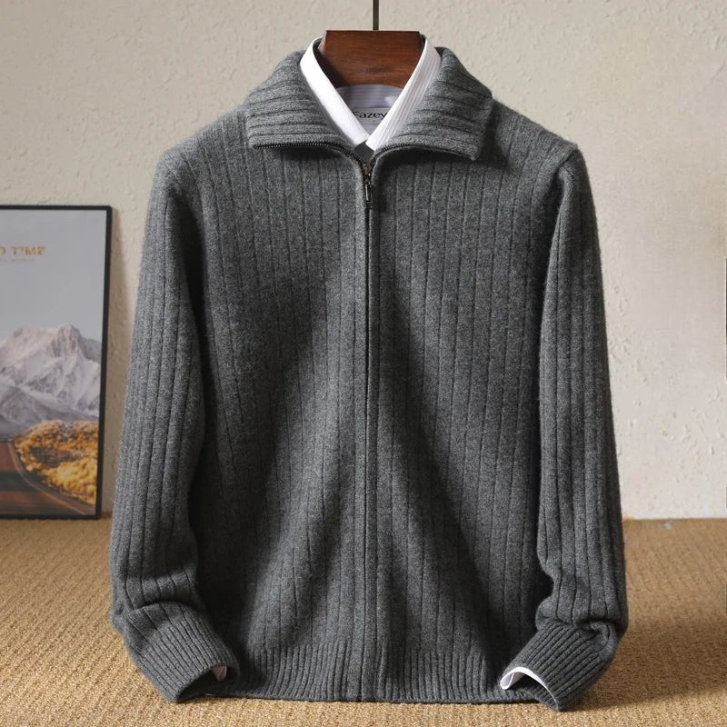 Lioren Sweater — Soft Cashmere Merino Wool Knit with Lightweight Warmth (Blue XS) - | Zavonix