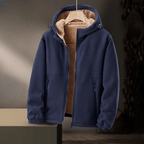 Lioro Sherpa Jacket — Warm Fleece - Lined Casual Jacket for Cold Weather (Black XS) - | Zavonix