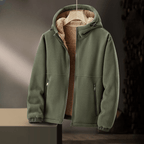 Lioro Sherpa Jacket — Warm Fleece - Lined Casual Jacket for Cold Weather (Black XS) - | Zavonix