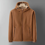 Lioro Sherpa Jacket — Warm Fleece - Lined Casual Jacket for Cold Weather (Brown XS) - | Zavonix