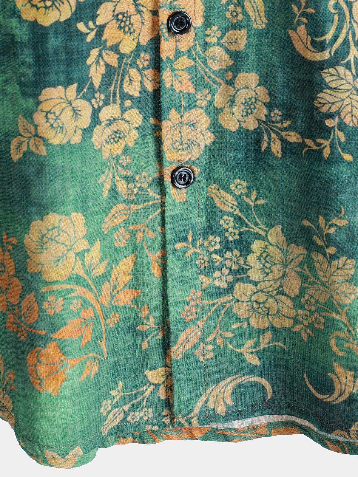 Liron — Men's Breathable Green Cotton Viscose Summer Shirt (Green S) - | Zavonix