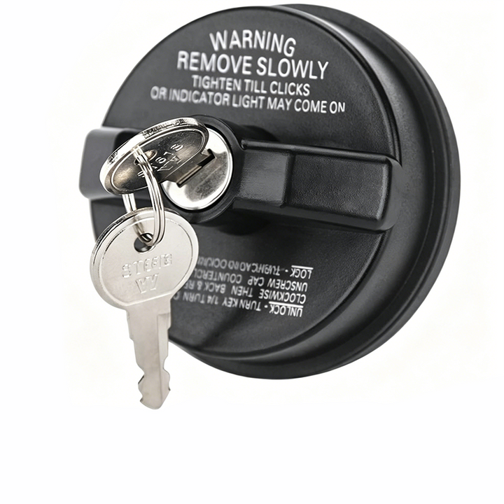 Locking Fuel Tank Cap Black Keyed Seal Product Image 01
