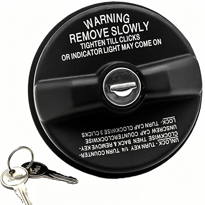 Locking Fuel Tank Cap Black Keyed Seal Product Image 05