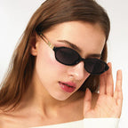 "Lolanda" Oval Sunglasses (Black // Green ) - Sunglasses | Zavonix