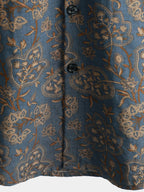 Lomara — Men's Lightweight Cotton Floral Shirt for Summer Comfort (S ) - short | Zavonix