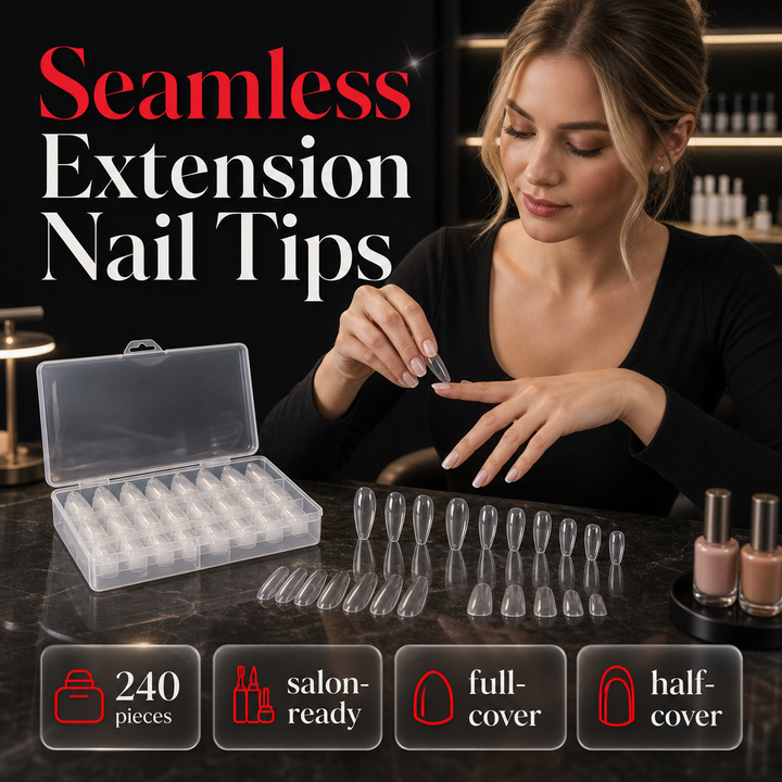 Long Almond Nail Tips Product Image 02