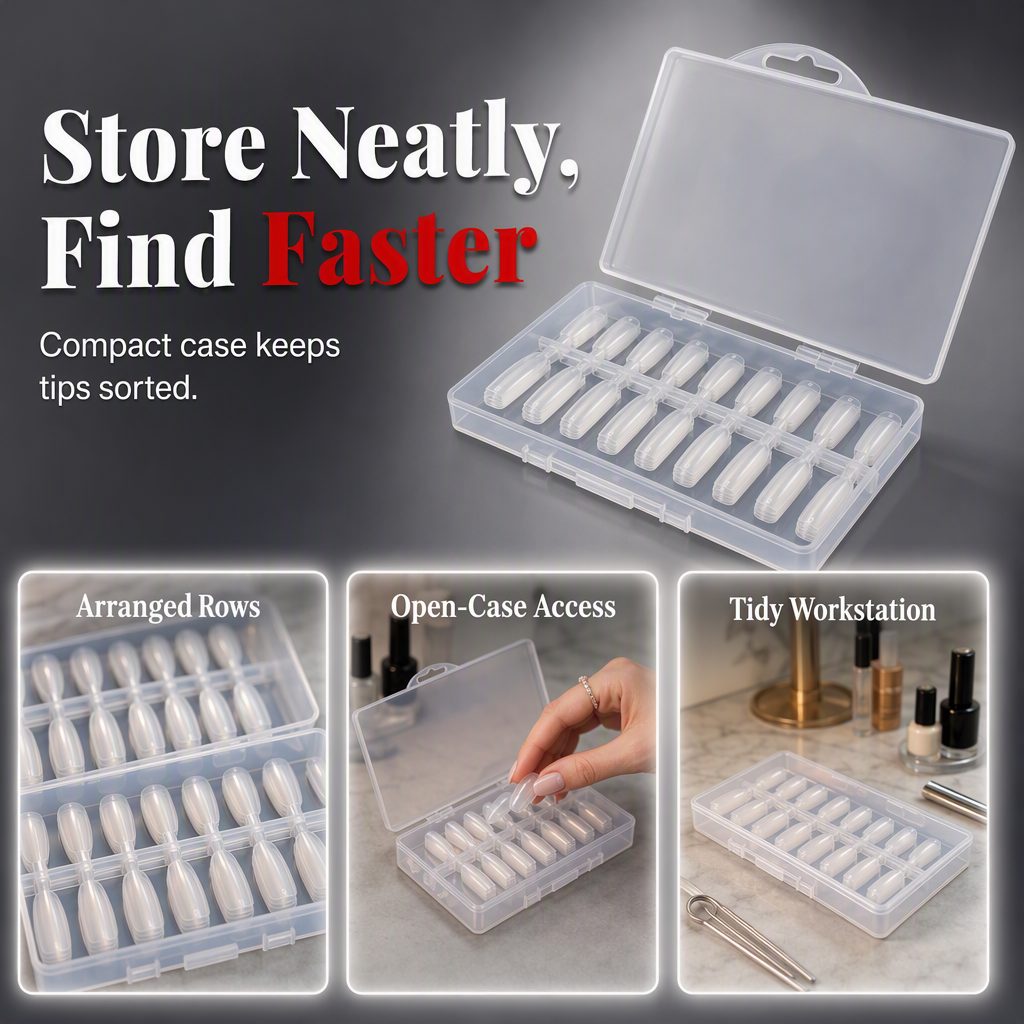 Long Almond Nail Tips Product Image 08