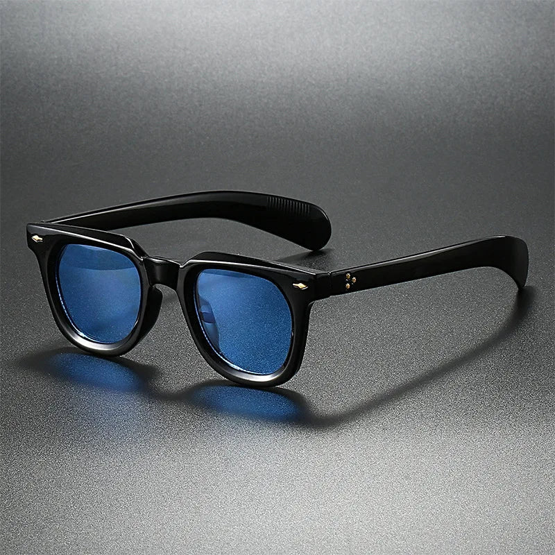 Loran Sunglasses — Polarized UV400 Acetate Shades with Soft Nose Pads (Black ) - | Zavonix