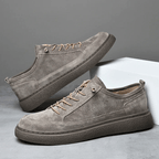 Lorento — Genuine Suede Sneakers with Cushioned Comfort and Durable Sole (Gray 6) - | Zavonix