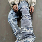 Lorio Weathered Jeans (Blue S) - | Zavonix