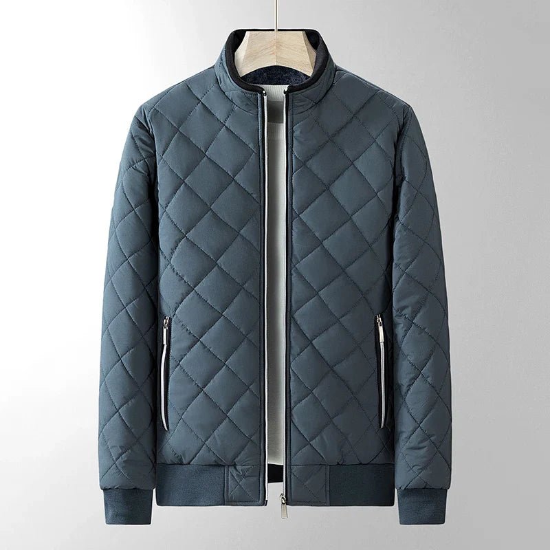 Lorian Jacket — Durable Quilted Fleece Lined Jacket with Pockets (Black S) - | Zavonix