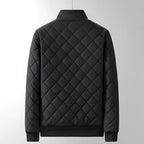 Lorian Jacket — Durable Quilted Fleece Lined Jacket with Pockets (Black S) - | Zavonix