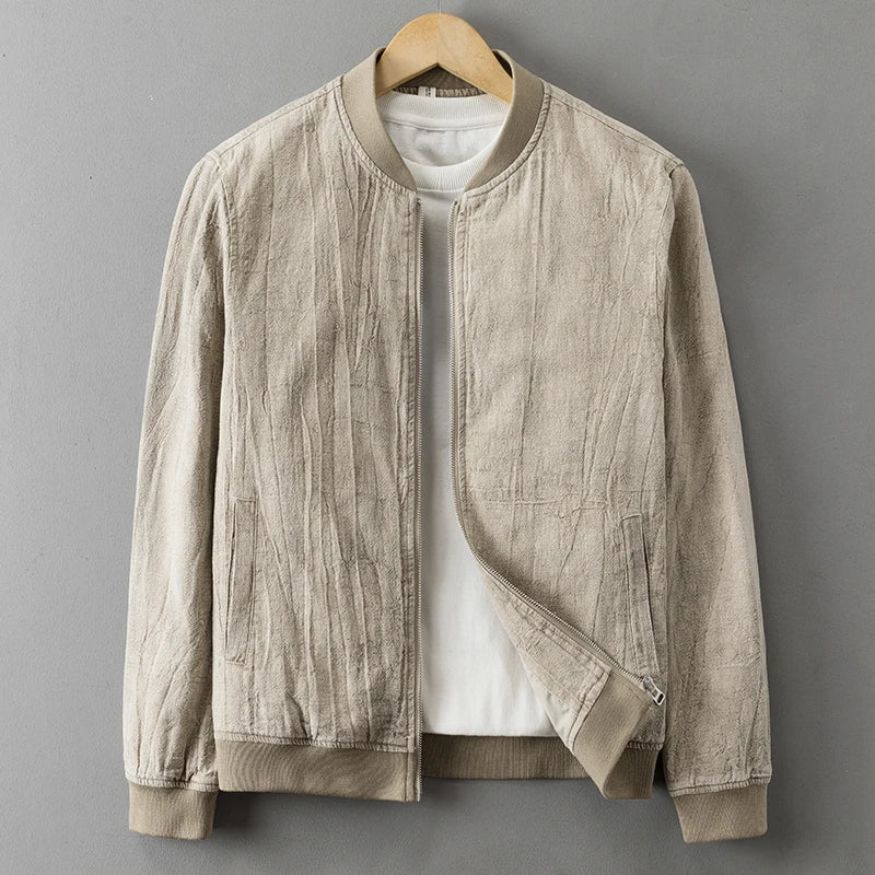 Lorian Jacket — Lightweight Breathable Jacket with Vintage Style (Beige S) - | Zavonix