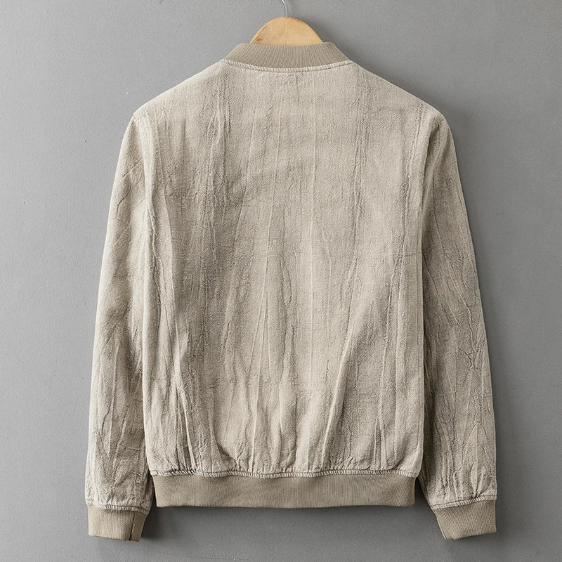 Lorian Jacket — Lightweight Breathable Jacket with Vintage Style (Beige S) - | Zavonix