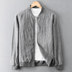 Lorian Jacket — Lightweight Breathable Jacket with Vintage Style (Gray S) - | Zavonix