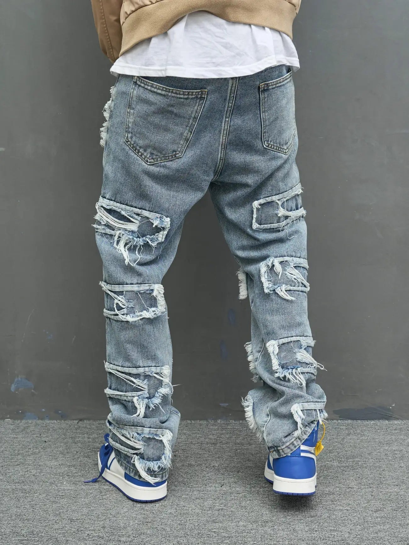 Lorio Weathered Jeans (Blue S) - | Zavonix