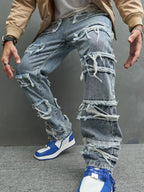 Lorio Weathered Jeans (Blue S) - | Zavonix