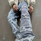Lorio Weathered Jeans (Blue S) - | Zavonix