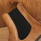 Lorne Boots — Men's Leather Chelsea Boots with Cushioned Insole and Blue Sole (Brown 6) - | Zavonix