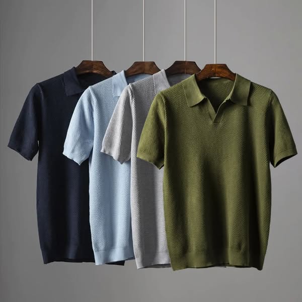 Loryn Polo — Soft Peruvian Cotton Polo Shirt with Classic Fit (Navy Blue XS) - | Zavonix