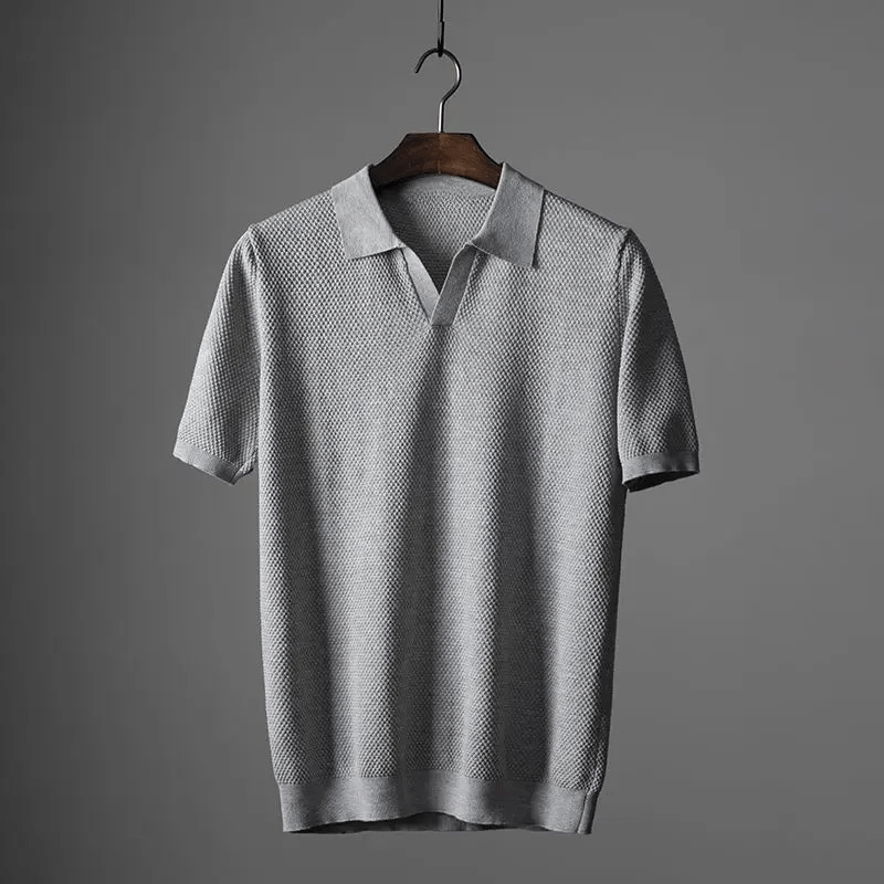 Loryn Polo — Soft Peruvian Cotton Polo Shirt with Classic Fit (Gray XS) - | Zavonix
