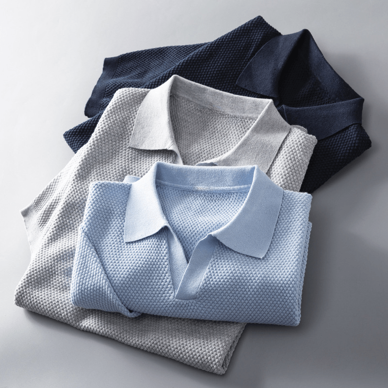 Loryn Polo — Soft Peruvian Cotton Polo Shirt with Classic Fit (Navy Blue XS) - | Zavonix