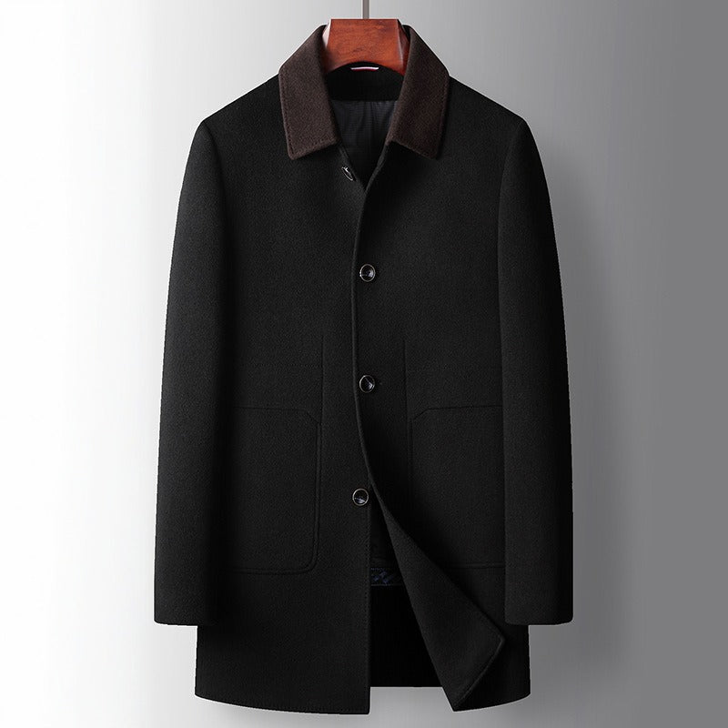 LOUIS™ WOOL COAT (Black XS) - | Zavonix