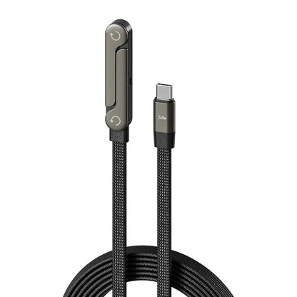Lovi USB C Charger Cable | 240W Fast Charging, Adjustable Viewing Angle