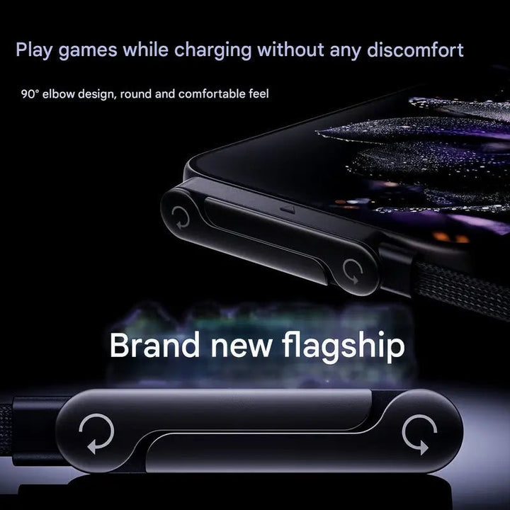 Lovi USB C Charger Cable | 240W Fast Charging, Adjustable Viewing Angle