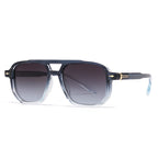 Lucas Aviator Shades (Blue / Dark Grey Gradient ) - Men's Sunglasses | Zavonix