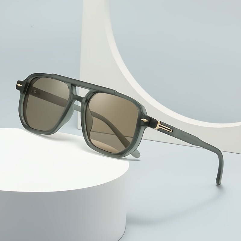 Lucas Aviator Shades (Blue / Dark Grey Gradient ) - Men's Sunglasses | Zavonix