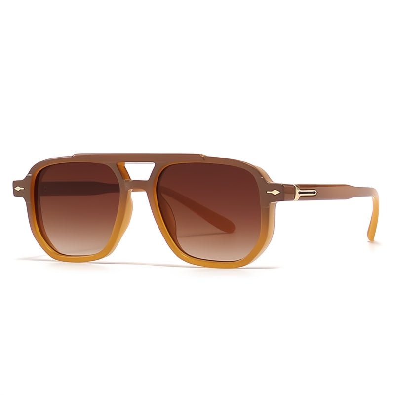 Lucas Aviator Shades (Blue / Dark Grey Gradient ) - Men's Sunglasses | Zavonix