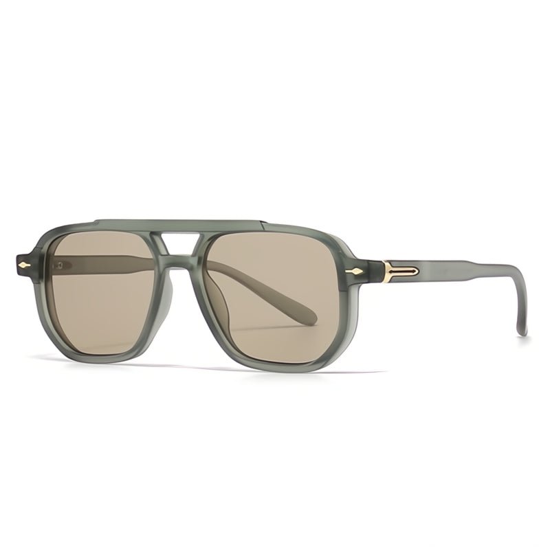 Lucas Aviator Shades (Olive Green / Light Brown ) - Men's Sunglasses | Zavonix