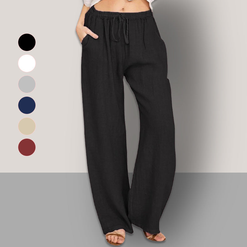 Luma Cotton Linen Wide Leg Pants Product Image 02