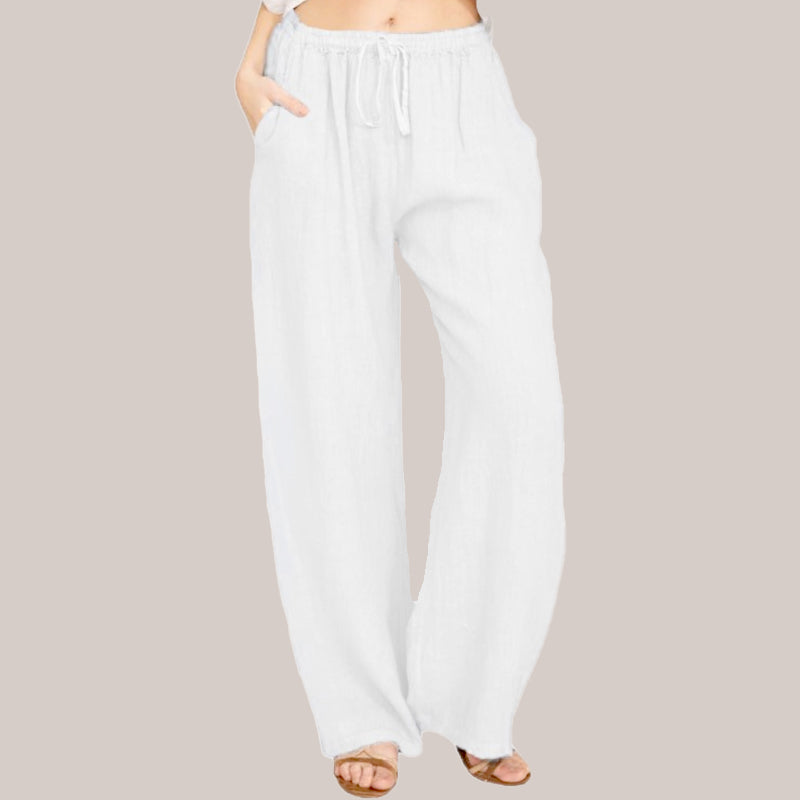 Luma Cotton Linen Wide Leg Pants Product Image 05