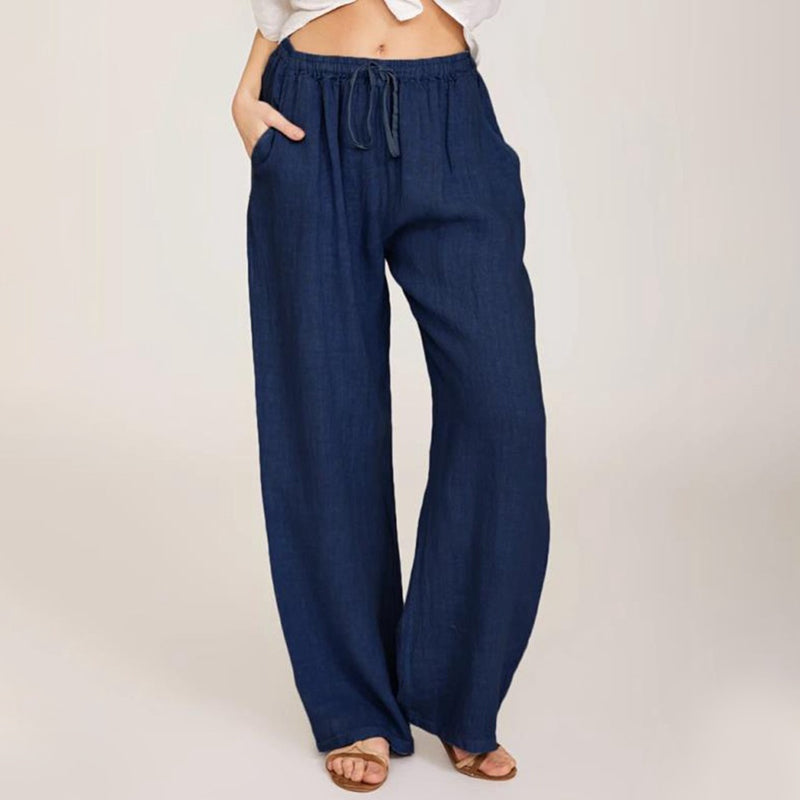Luma Cotton Linen Wide Leg Pants Product Image 06