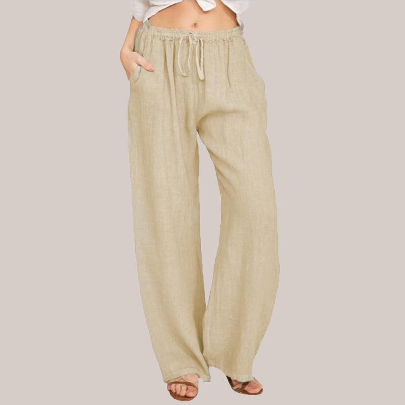 Luma Cotton Linen Wide Leg Pants Product Image 07