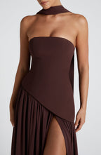 LumoraGaze™ Maxi — Sculpted Elegance with Graceful Flow (XS ) - Dress | Zavonix