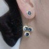 Luna Petal Zirconia Earrings Product Image 10