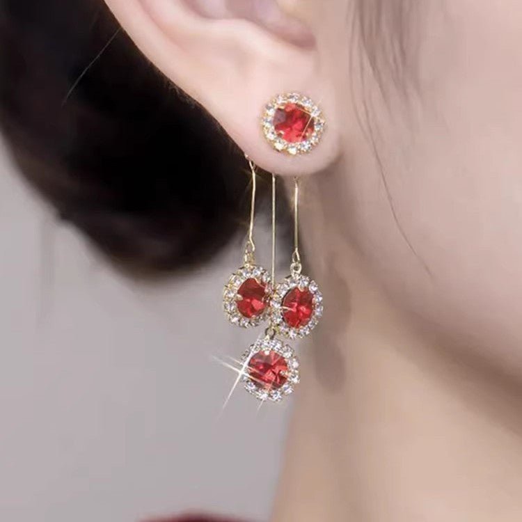 Luna Petal Zirconia Earrings Product Image 11