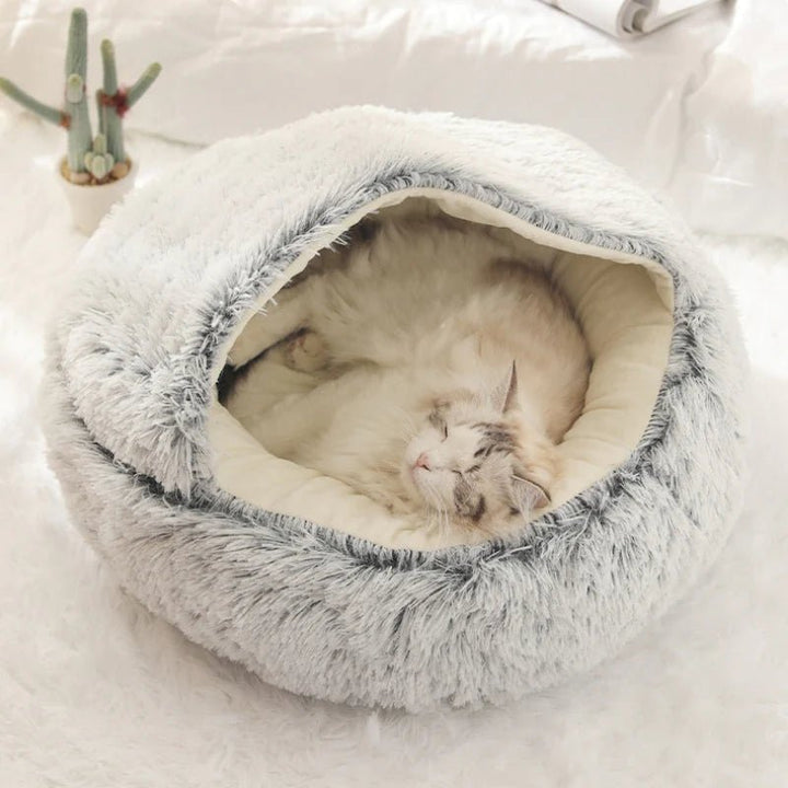 Lunara — Plush Cat Bed with Joint Support and Cozy Design